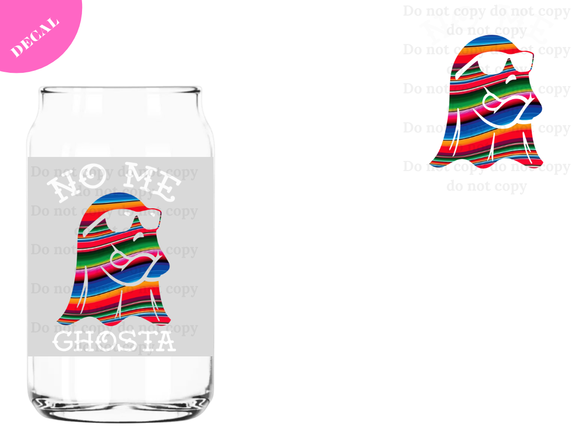 No me Ghosta UV DTF New Decal