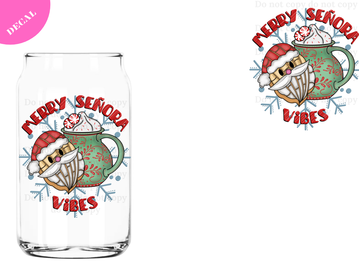 Merry Senora Vibes UV DTF New Decal
