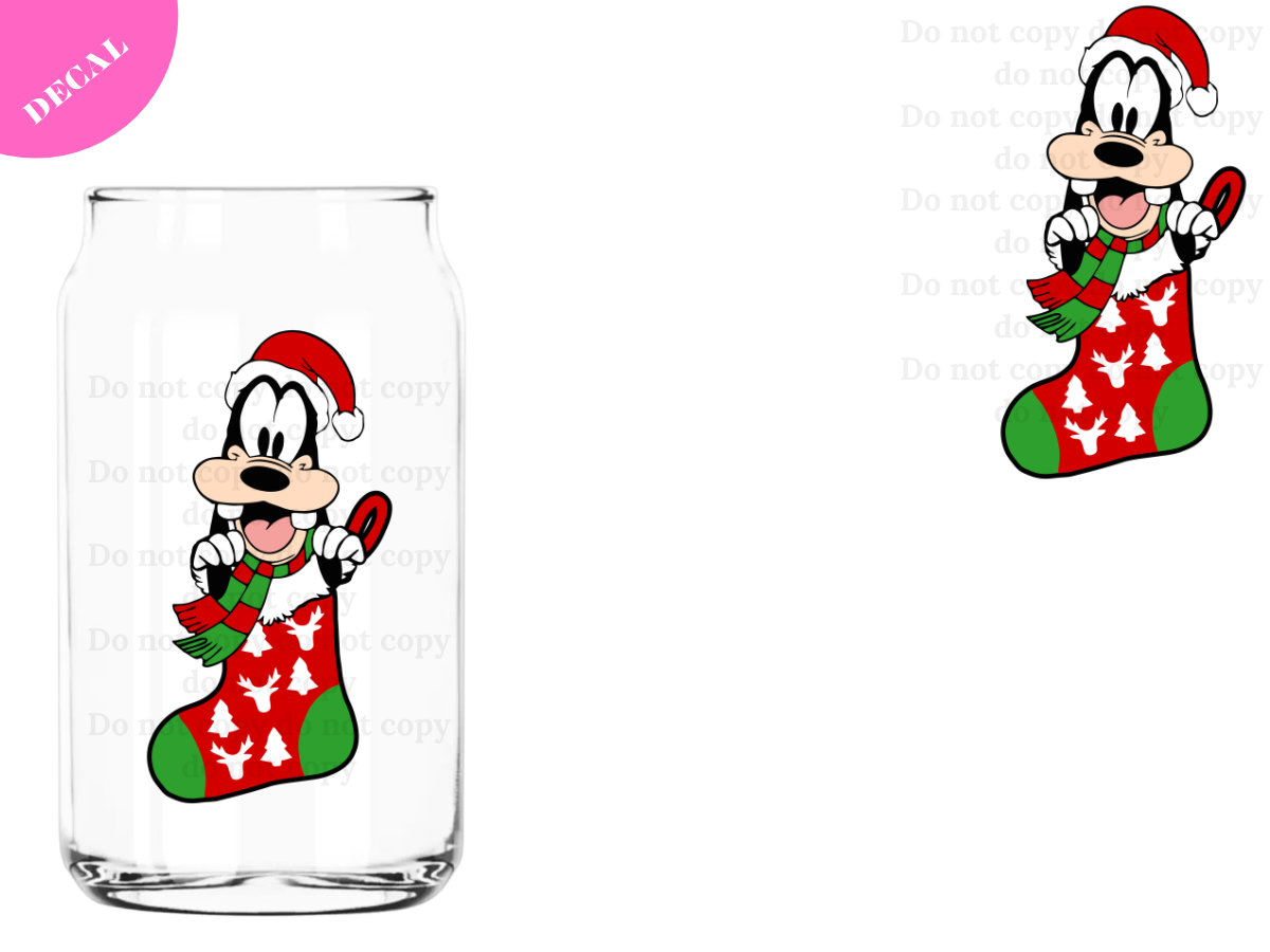 Xmas Stocking #2 UV DTF New Decal