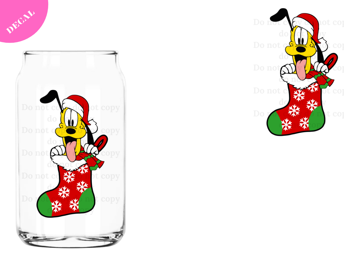 Xmas Stocking #3 UV DTF New Decal