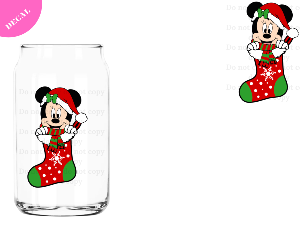 Xmas Stocking #4 UV DTF New Decal