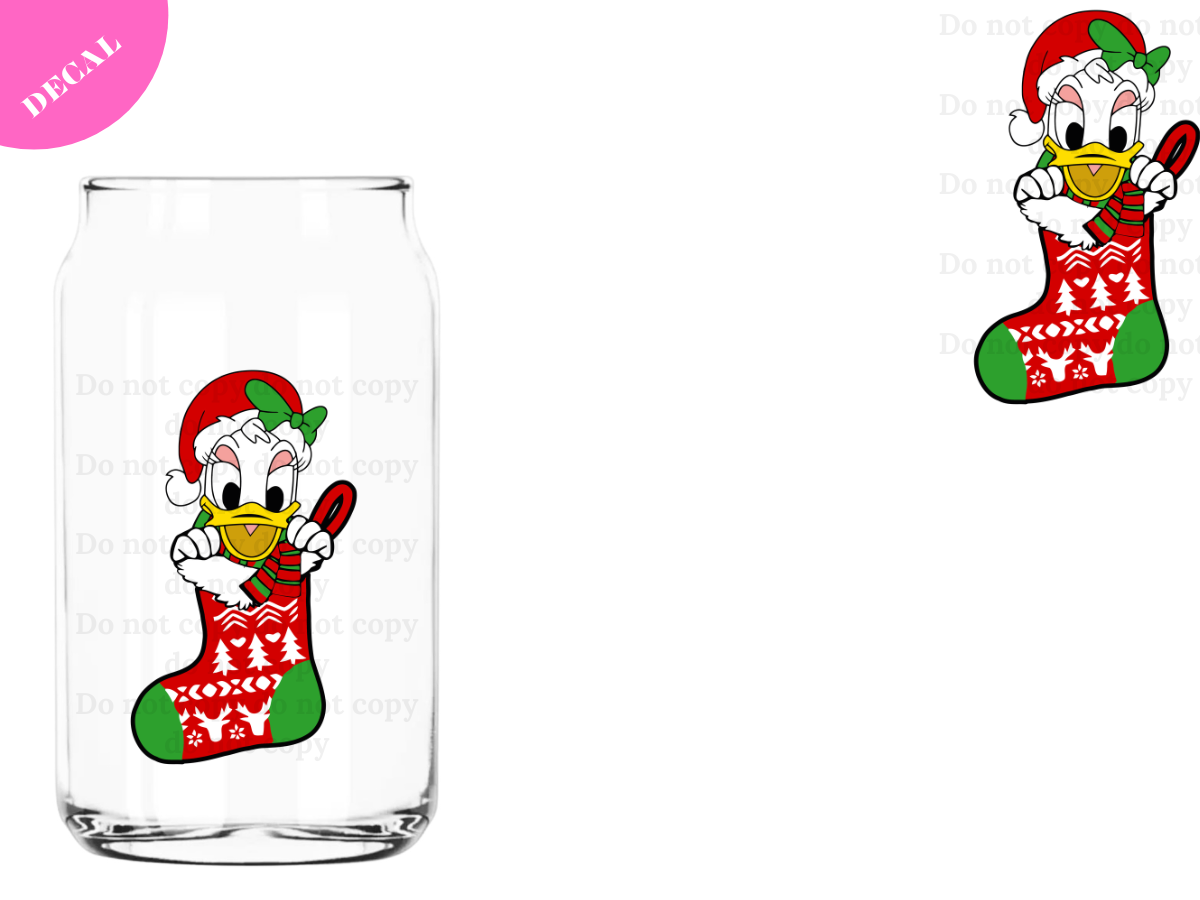 Xmas Stocking #5 UV DTF New Decal