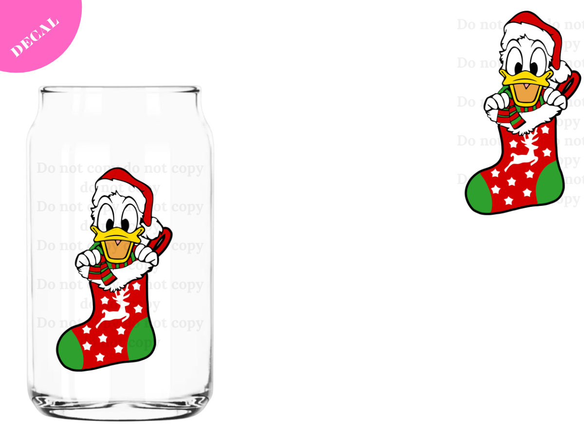 Xmas Stocking #6 UV DTF New Decal