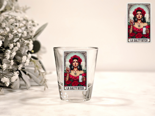 La Salty Bitch UV DTF Shot Decal