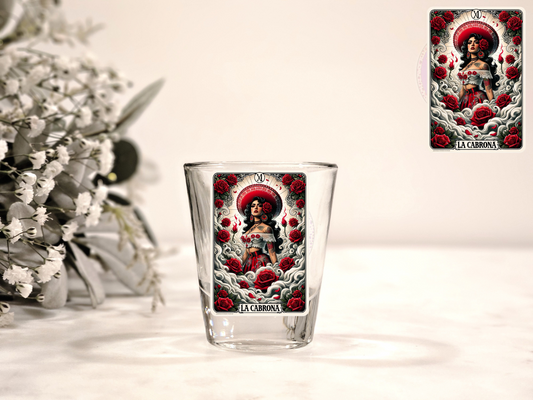 La Cabrona UV DTF Shot Decal