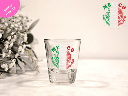 Mexico UV DTF Shot Decal