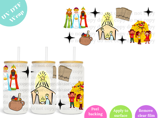 Nacimiento UV DTF Wrap