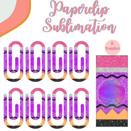 Purple Pencil Crayon **Sublimation Transfer**