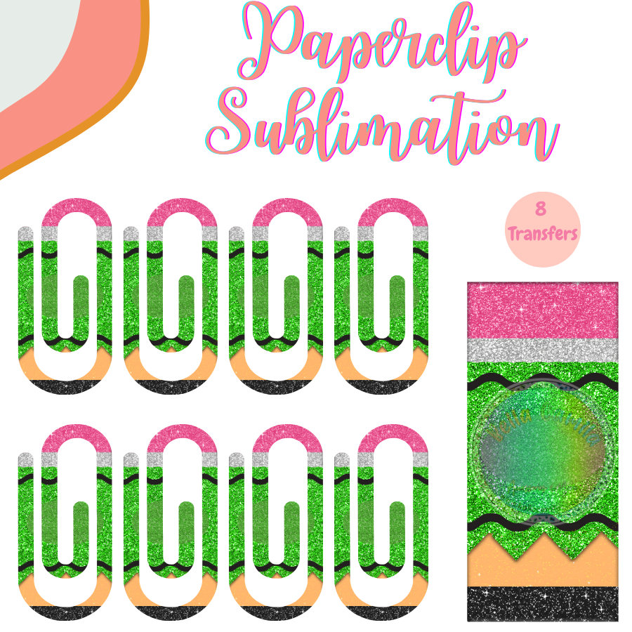 Green Pencil Crayon **Sublimation Transfer**