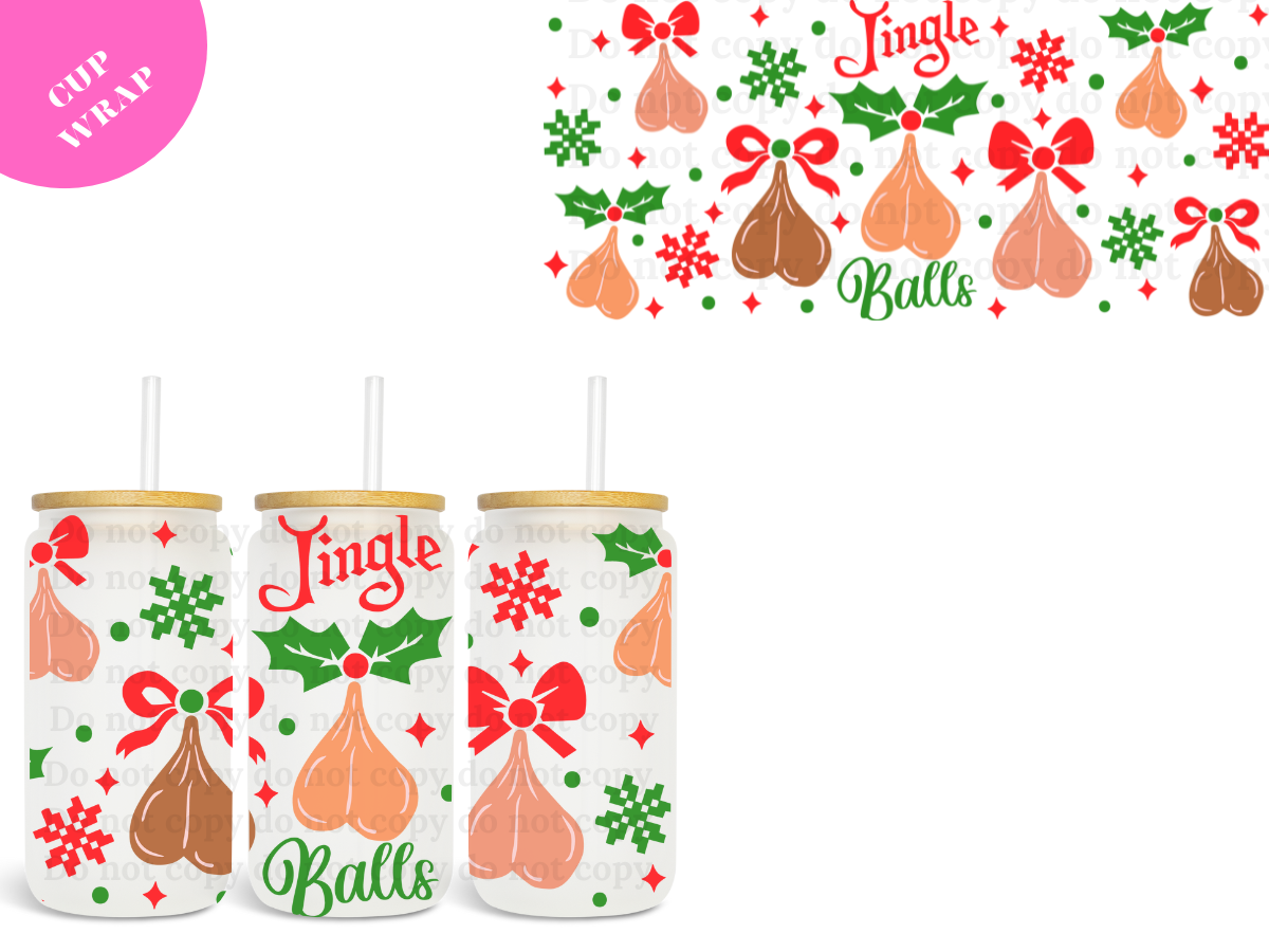 Jingle Balls UV DTF Wrap