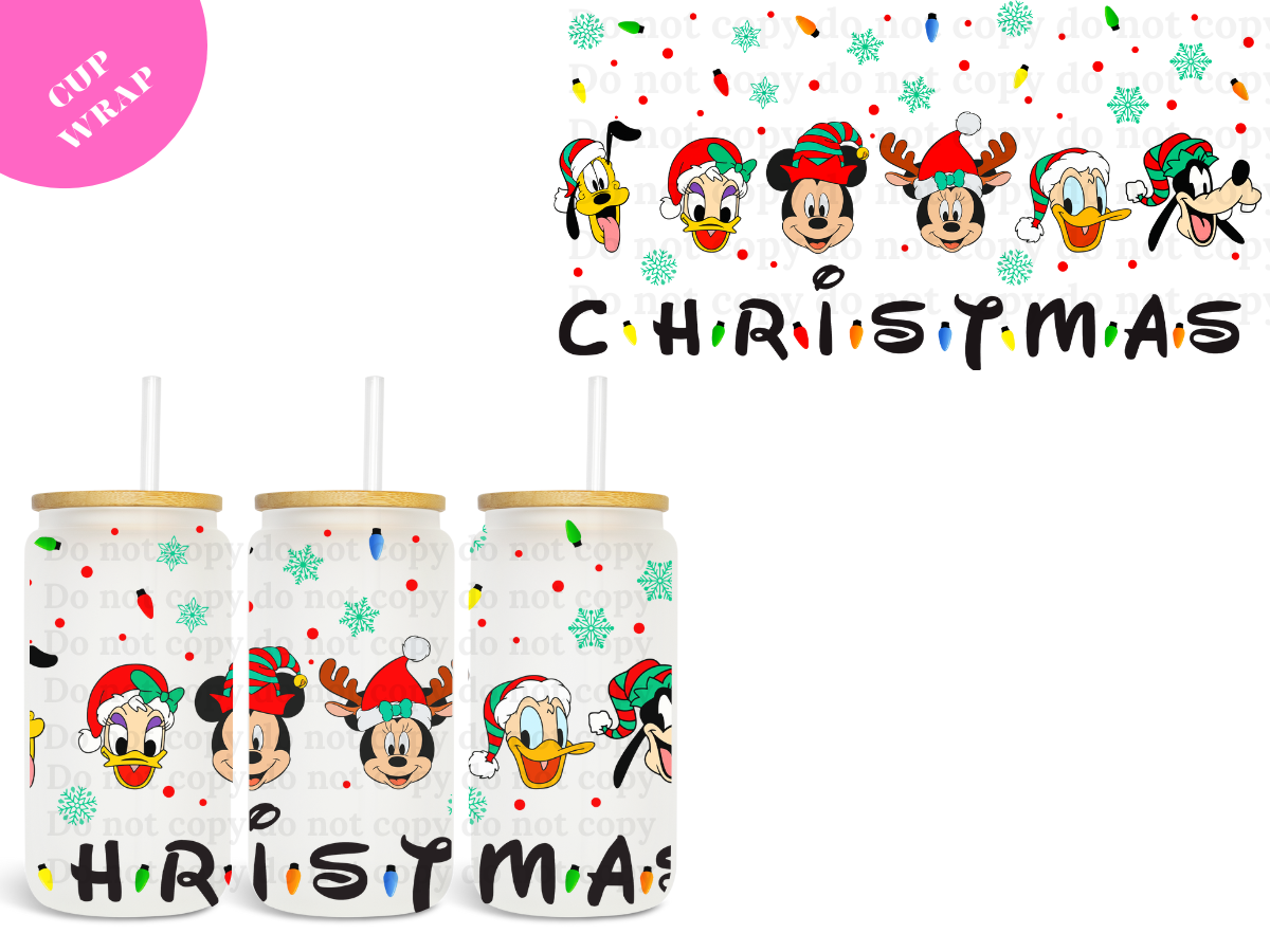 Christmas Friends UV DTF Wrap