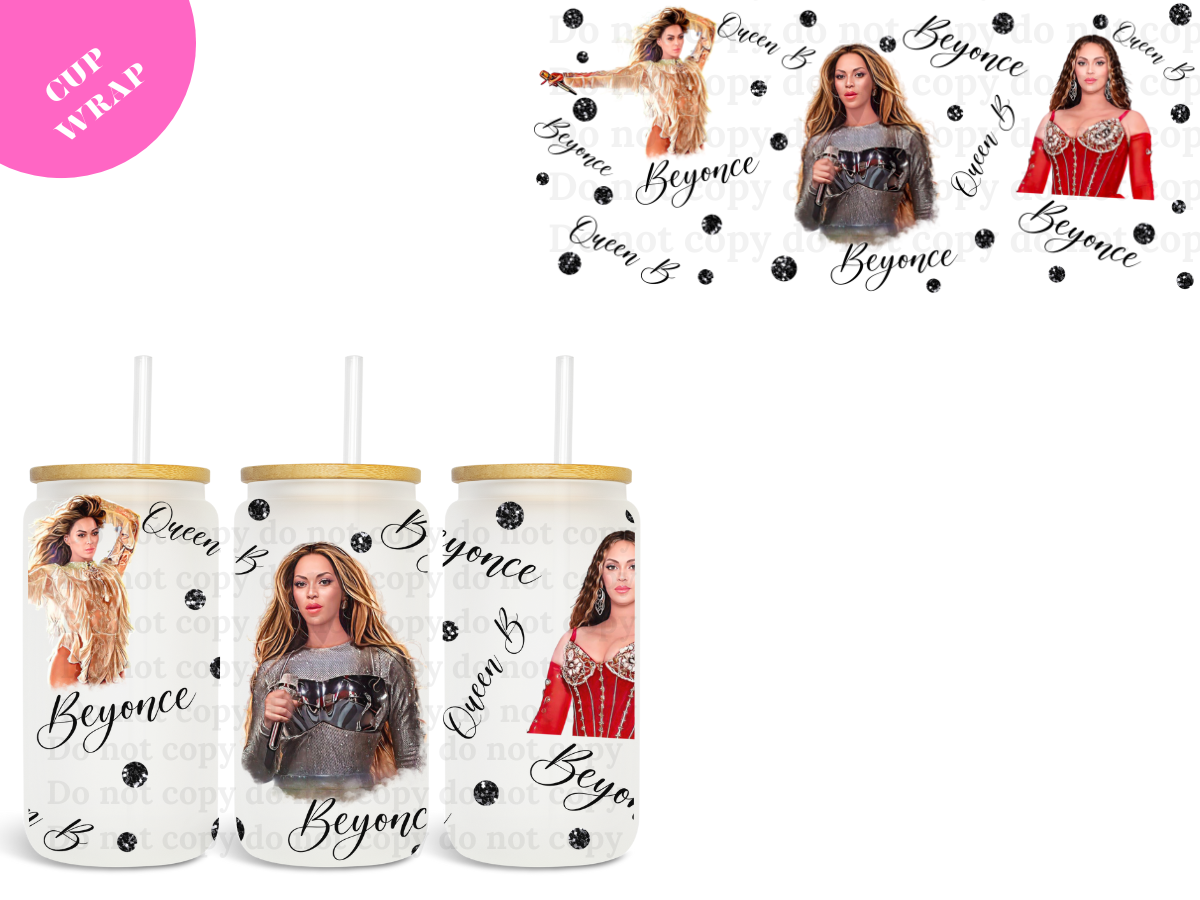 Queen B UV DTF Wrap