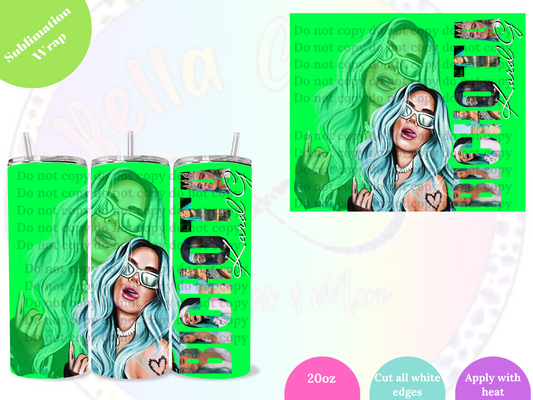 Bichota Green 20oz Sublimation Wrap