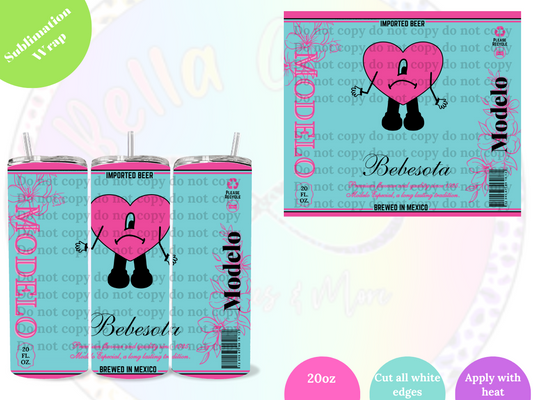 Bebesota Blue 20oz Sublimation Wrap