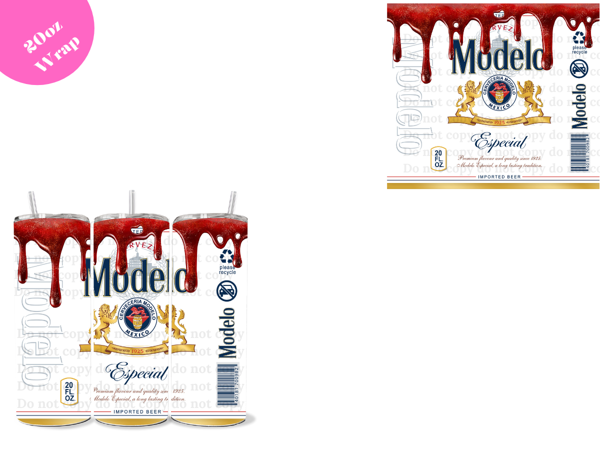 Modelo Drip <strong>20oz VINYL Wrap</strong> – Bella Camila Accessories &amp; More