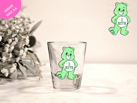 I BITE UV DTF Shot Decal