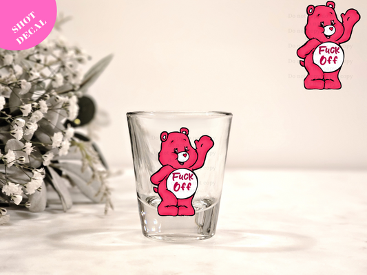 FUCK OFF DTF Shot Decal