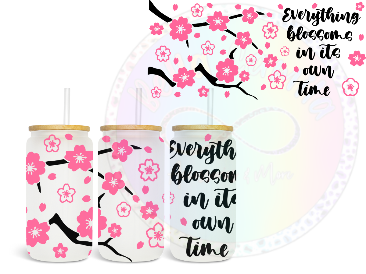 Everything Blossoms - UV DTF Cup Wrap
