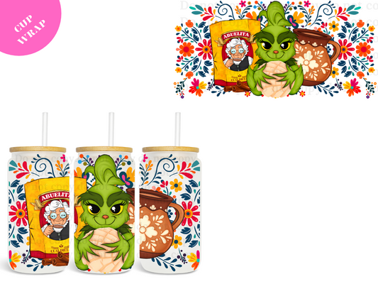 Grinchy Colorful Conchita UV DTF Wrap