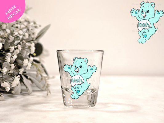 MEH UV DTF Shot Decal