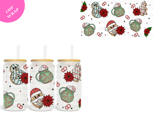 Santa y Chocolate UV DTF Wrap