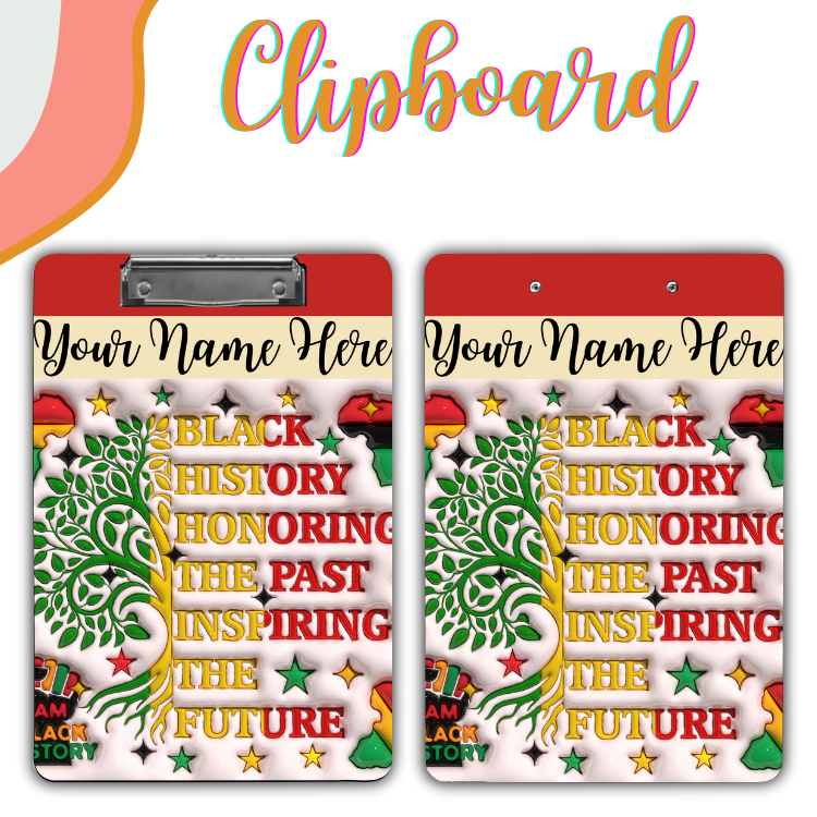 I am Black History Clipboard