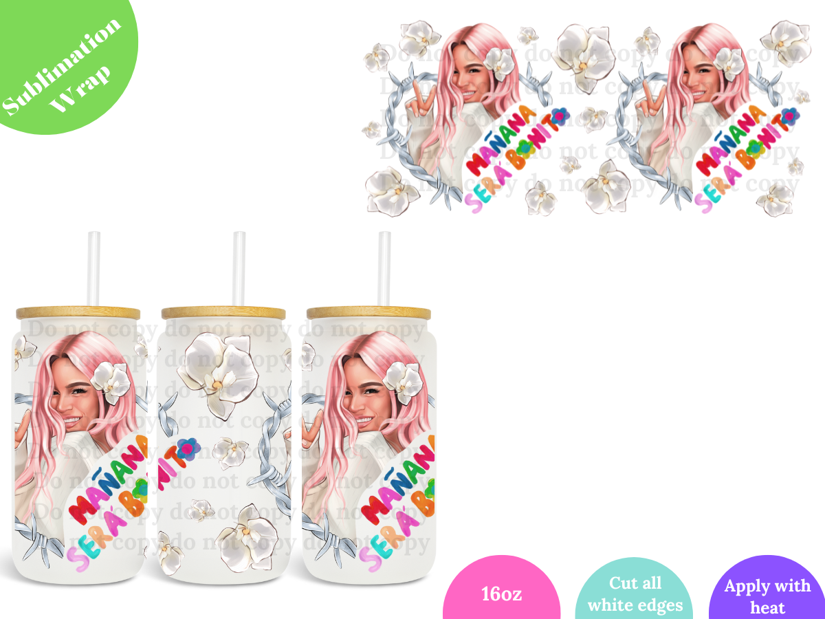 MSB Heart 16oz **Sublimation Wrap**