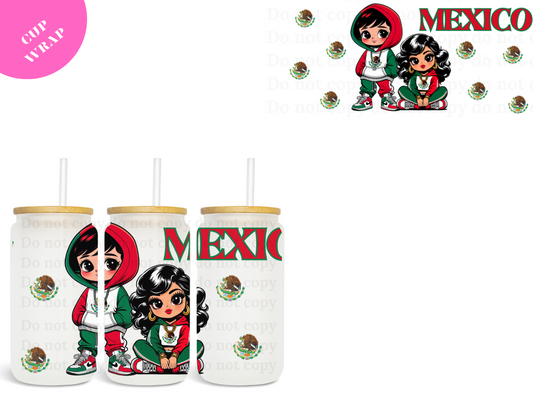 Mexico Couple UV DTF Wrap