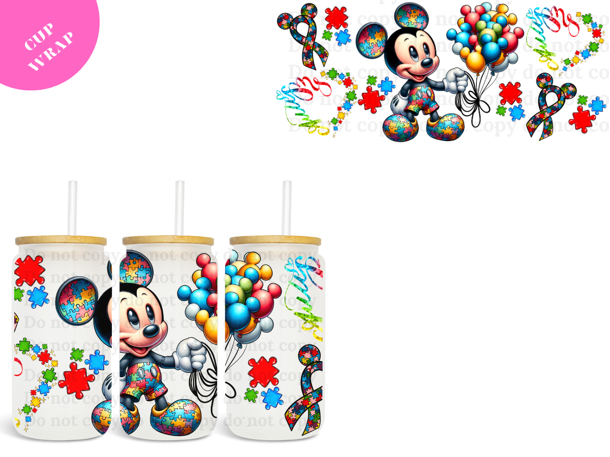 Autism Character #3 UV DTF Wrap