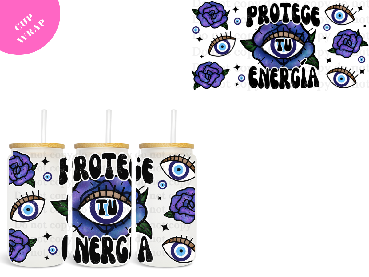 Protege Tu Energia UV DTF Wrap