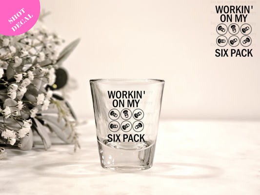 Working on my Six Pack UV DTF Shot Decal