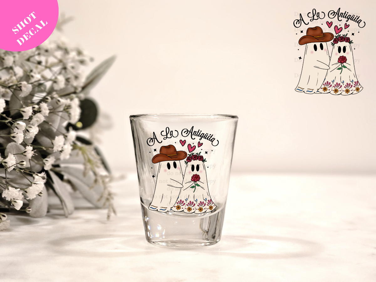 A La Antiguita UV DTF Shot Decal