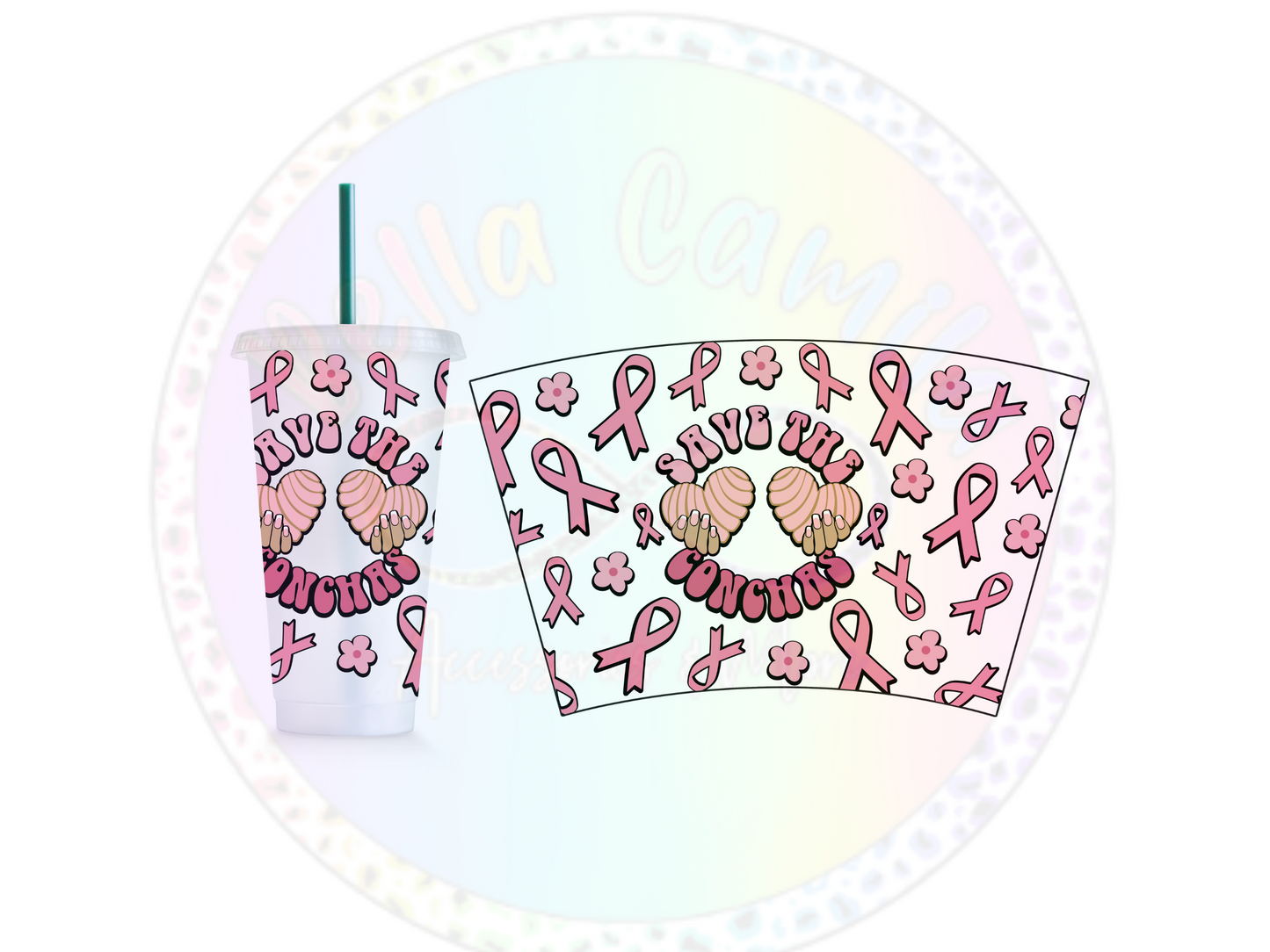 Save the Conchas - 24oz UV DTF Cup Wrap