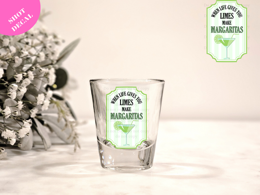 MARGARITAS UV DTF Shot Decal