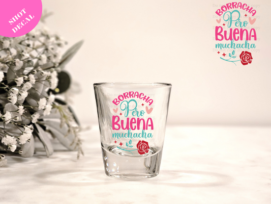 Borracha UV DTF Shot Decal