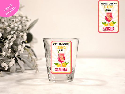 SANGRIA UV DTF Shot Decal