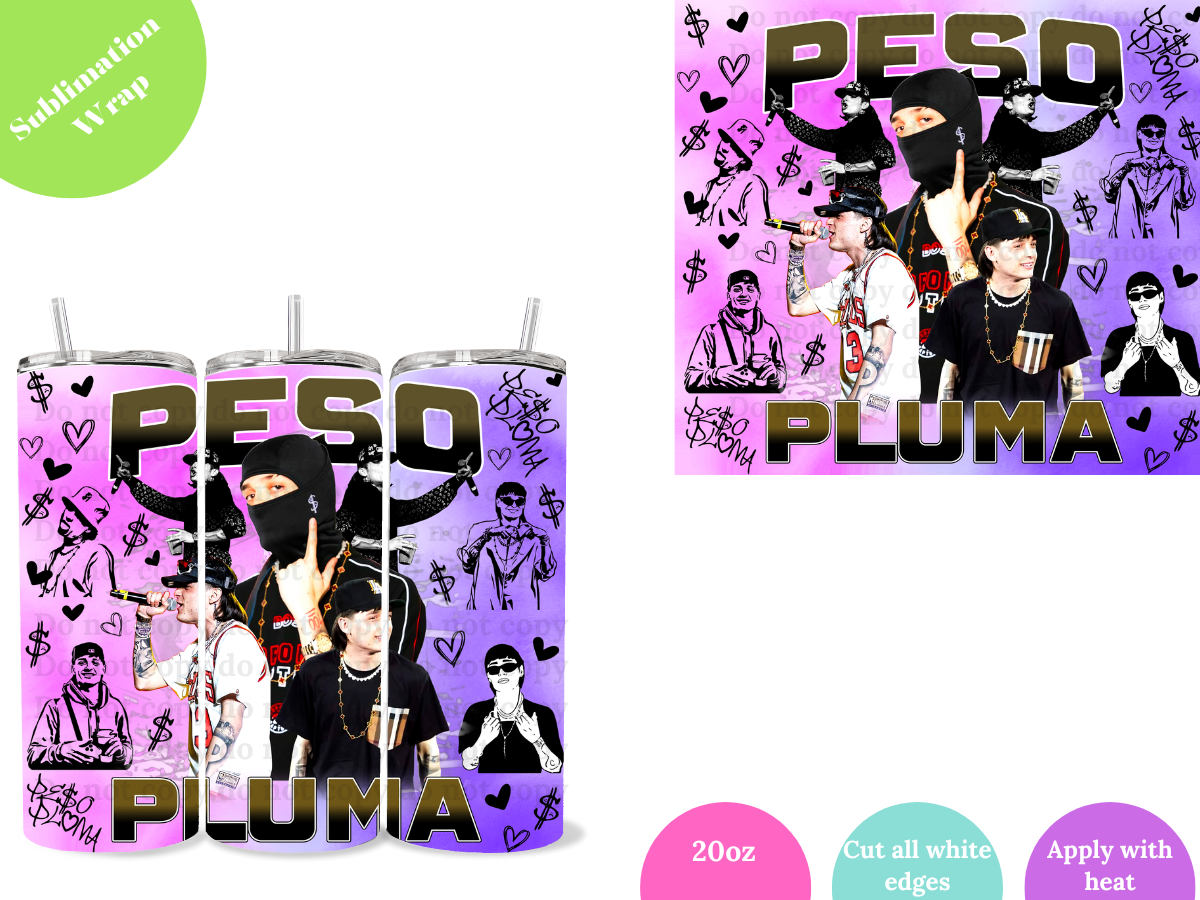 Pluma Purple **20oz Sublimation Wrap**