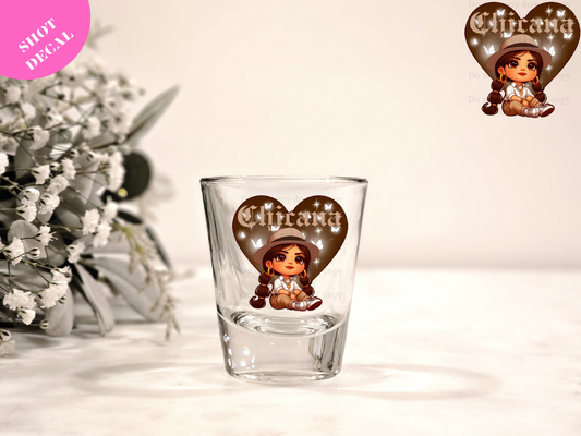 Chicana UV DTF Shot Decal