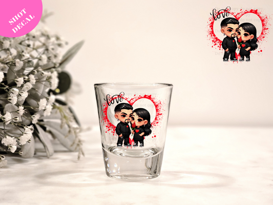 Chicano Love UV DTF Shot Decal