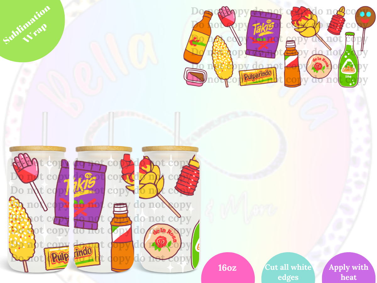 Mango Chamoy 16oz **Sublimation Wrap**