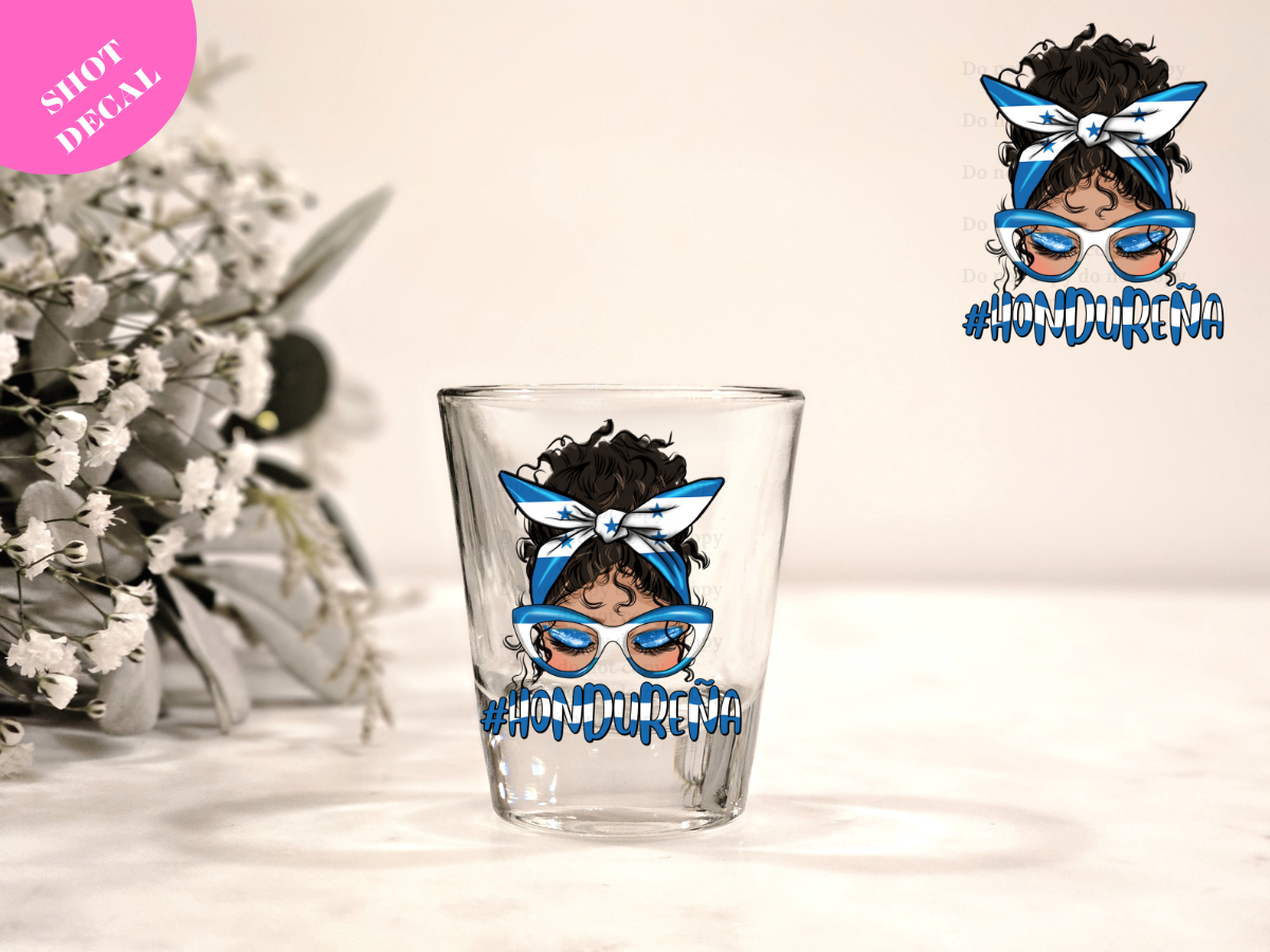 Hondurana UV DTF Shot Decal