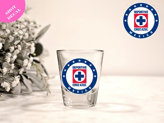 Cruz Azul UV DTF Shot Decal