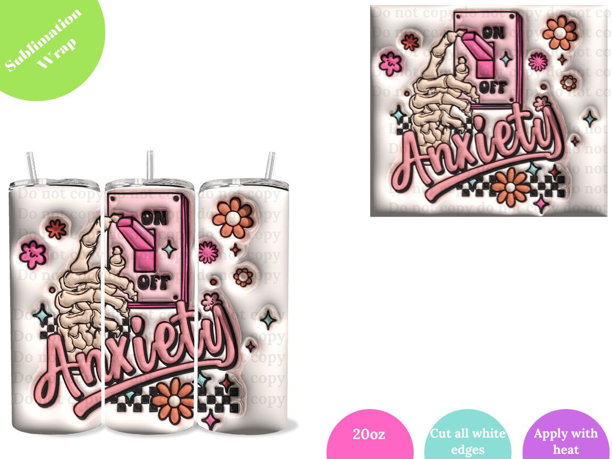 Anxiety**20oz Sublimation Wrap**