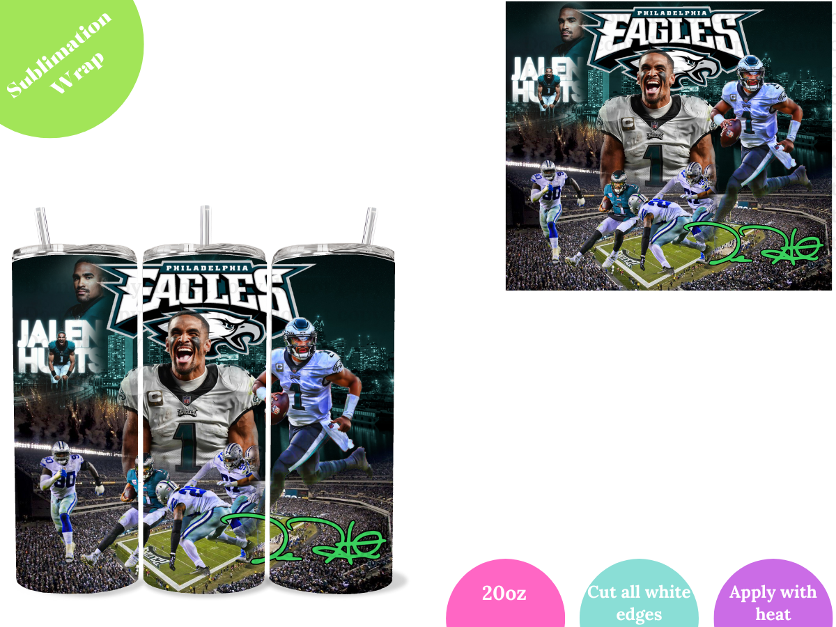 Eagles Team **20oz Sublimation Wrap**