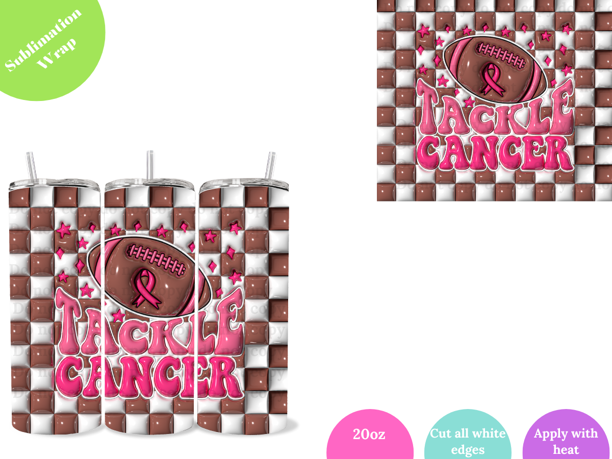Tackle Cancer **20oz Sublimation Wrap**