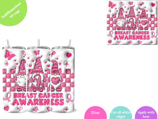 Ghome Breast Cancer **20oz Sublimation Wrap**