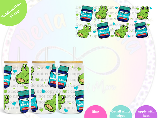 Sana Sana 16oz **Sublimation Wrap**