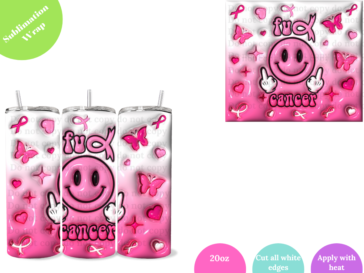 FU Cancer **20oz Sublimation Wrap**