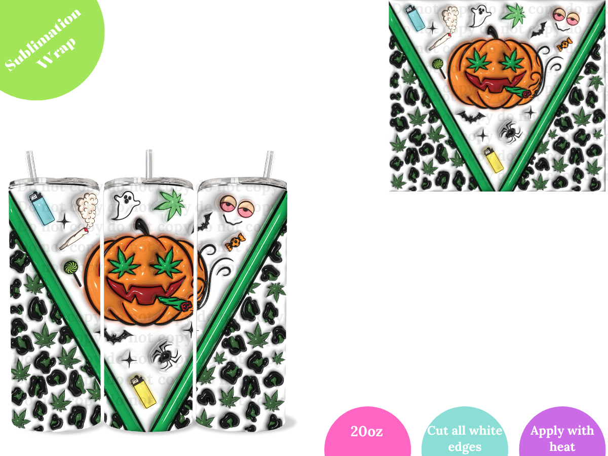 Pumpkin Lighter **20oz Sublimation Wrap**