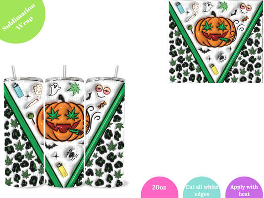 Pumpkin Lighter **20oz Sublimation Wrap**